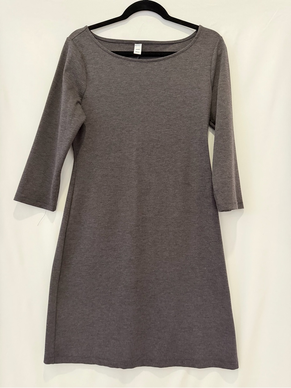 Old Navy Gray Scoop-Neck Midi Dress